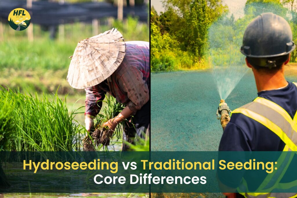 Hydroseeding vs Traditional Seeding