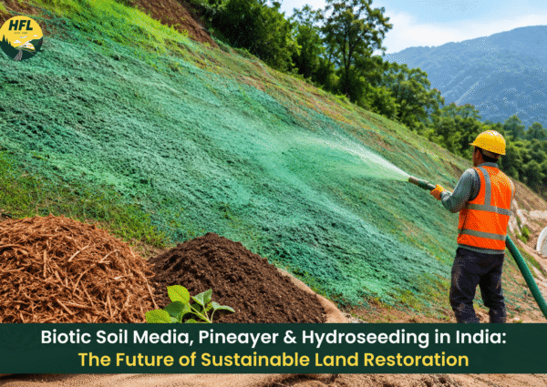 Biotic Soil Media, Pineayer & Hydroseeding in India: The Future of Sustainable Land Restoration